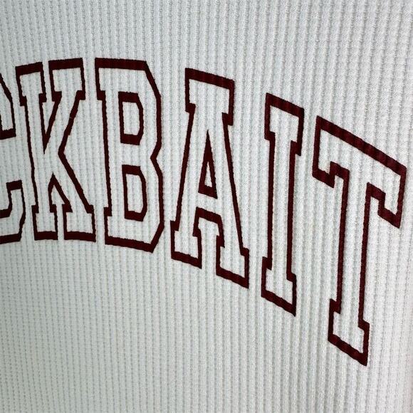 David Dobrick Unisex Thermal CLICKBAIT Hoodie Cream Pullover Kangaroo Pocket Med - Picture 4 of 11